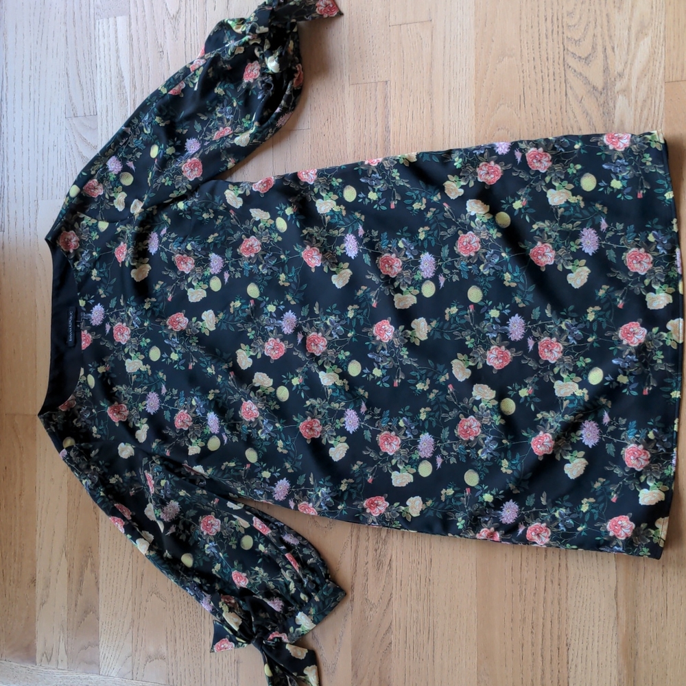 Banana Republic black floral dress